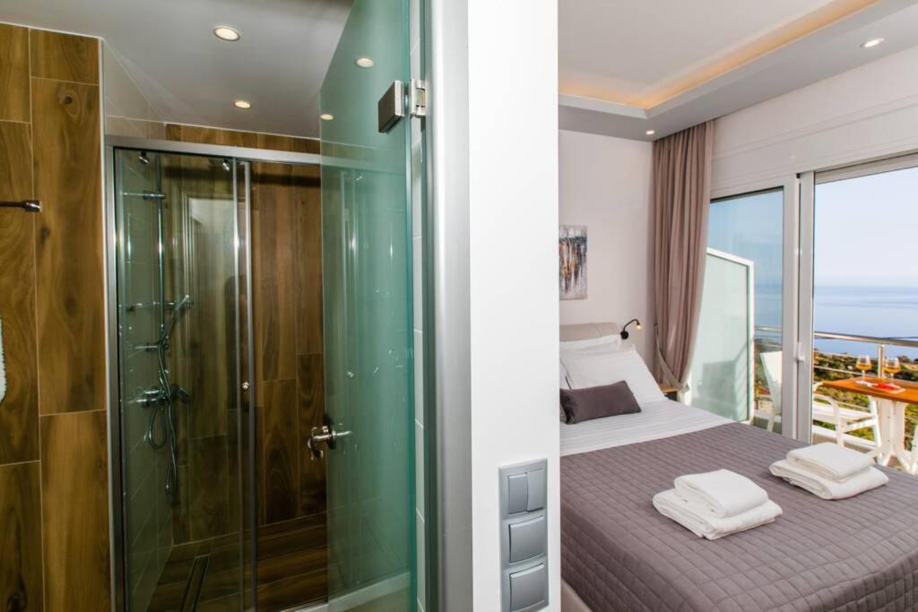 Вилла Chrysi'S Ocean View Retreat Kerames Экстерьер фото