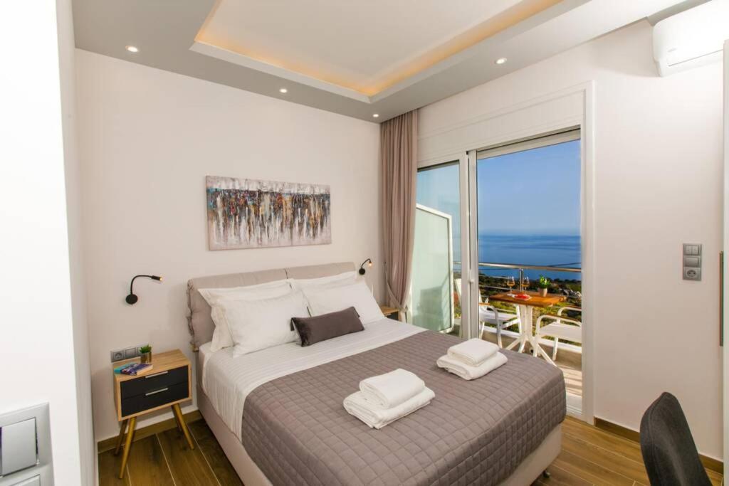 Вилла Chrysi'S Ocean View Retreat Kerames Экстерьер фото