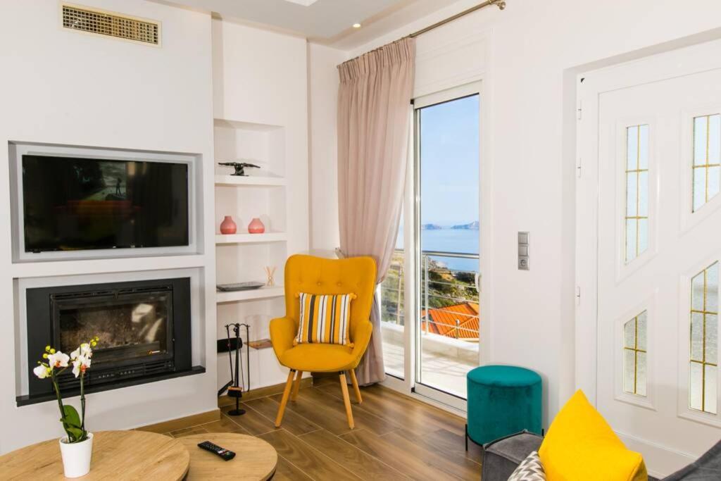 Вилла Chrysi'S Ocean View Retreat Kerames Экстерьер фото