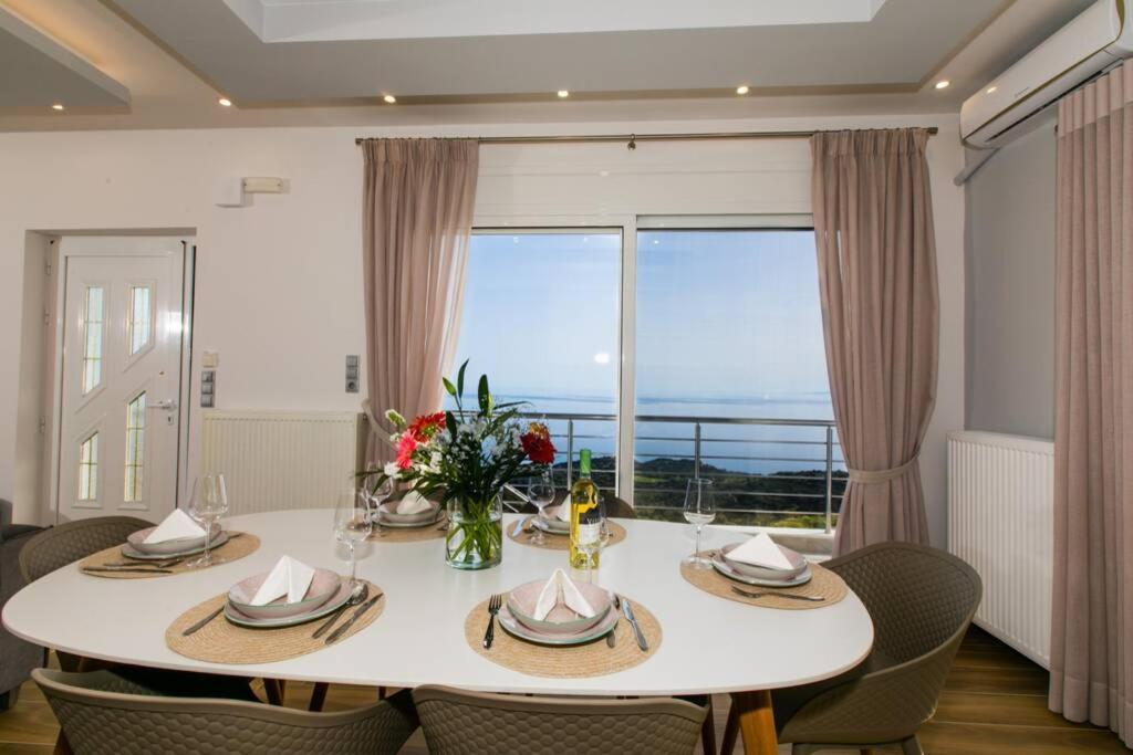 Вилла Chrysi'S Ocean View Retreat Kerames Экстерьер фото
